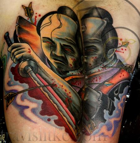 Travis Litke - Last Stand of the Samurai Tattoo/ Bicep